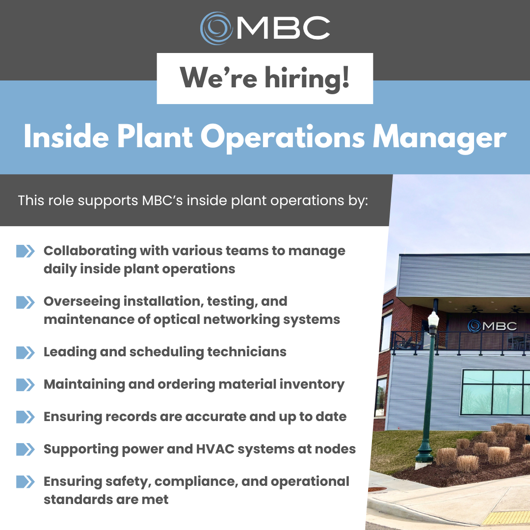 Inside Plant Operations Manager job posting graphic